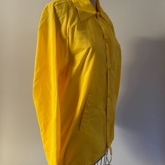 Vintage 70s Pla Jac By Dunbrooke Alaska Light Windbreaker Yellow Delta Junction - Picture 2 of 15
